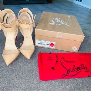 Euc red bottoms size 38.5 multi miss style